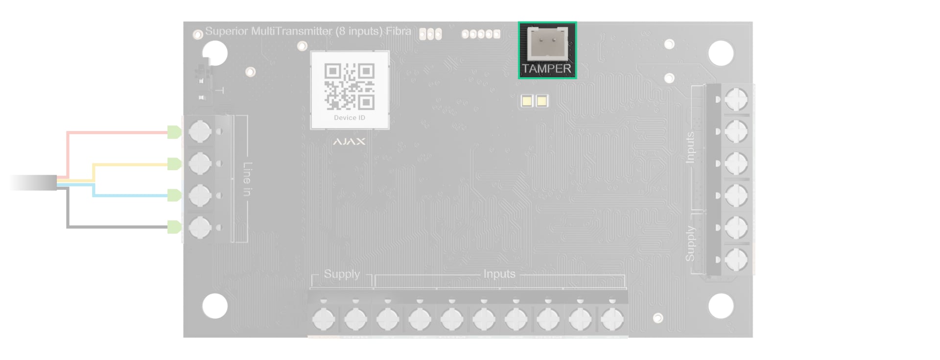 Casing's tamper board