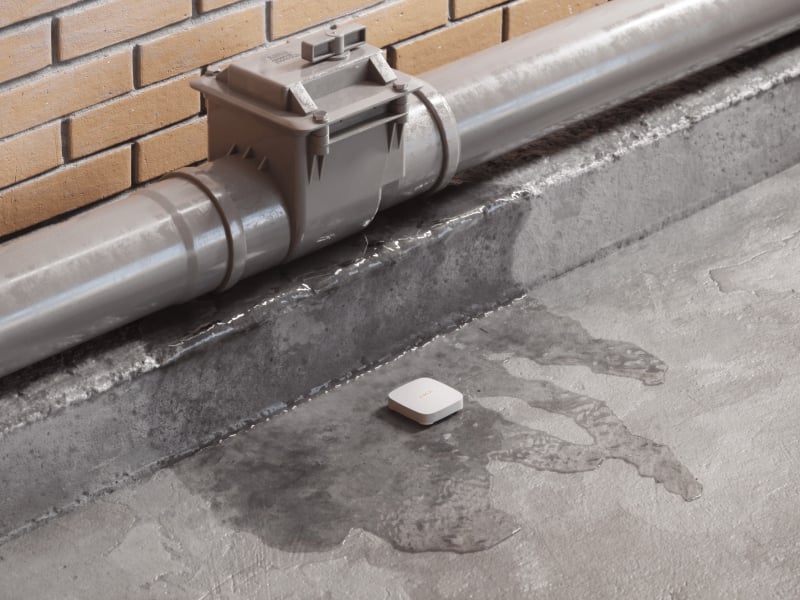 In the sewer riser