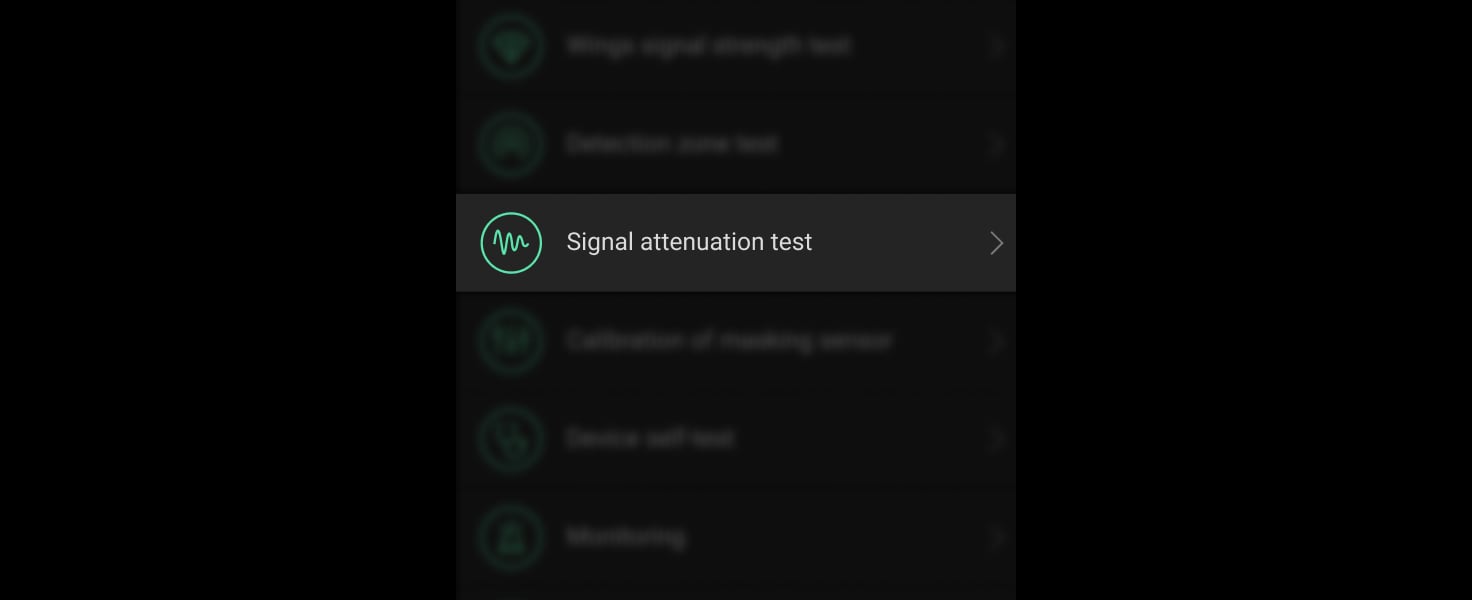 Test avanzato di attenuazione del segnale