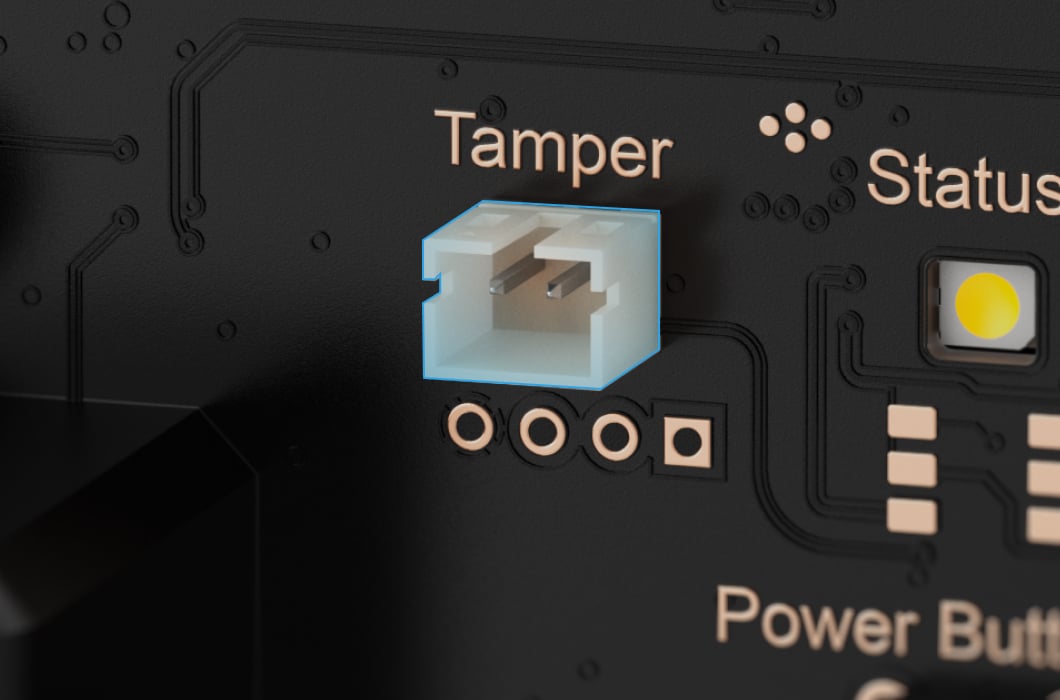 Connector for an Ajax Case tamper board
