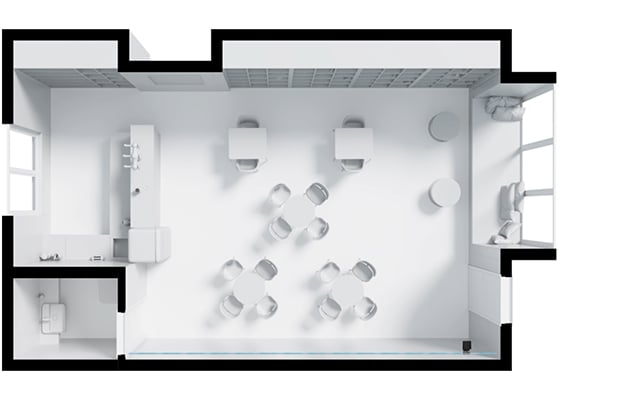 Water supply synchronized with security modes