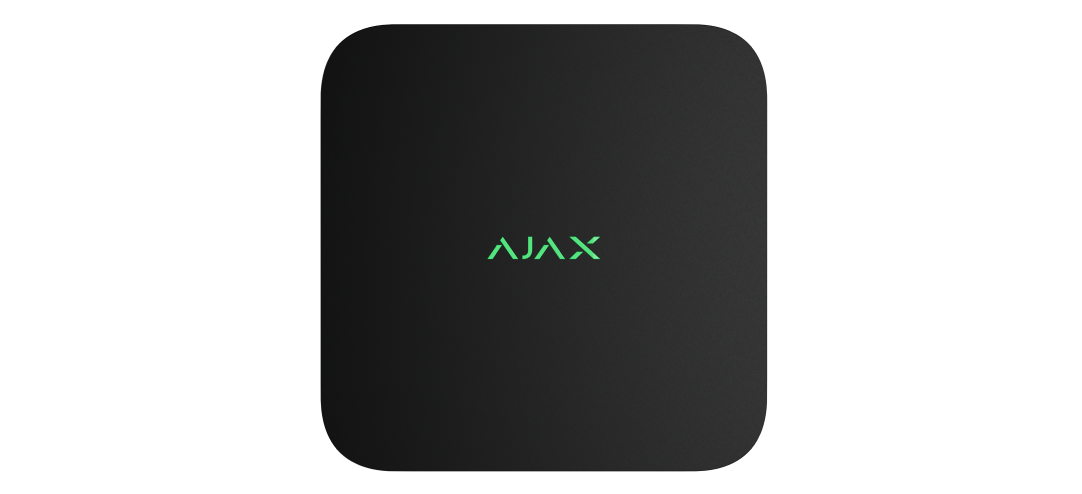AJAX NVR 8-ch – čierny sieťový videorekordér