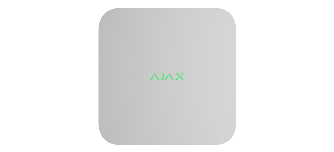 AJAX NVR 8-ch – biely sieťový videorekordér
