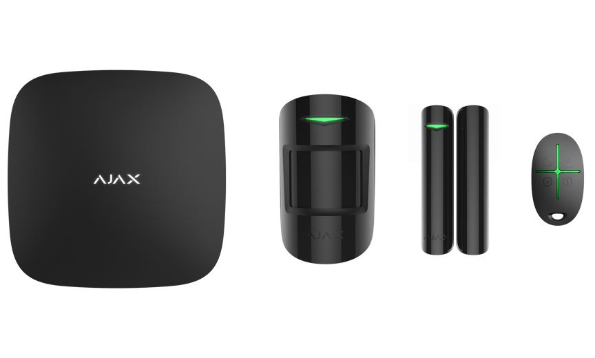 AJAX StarterKit Negro – Kit de alarma inalámbrico - Securigo
