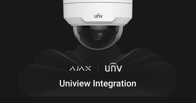 Connecting Uniview cameras and DVRs to Ajax with a few taps