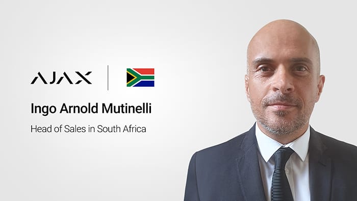 Ajax Systems nomme un responsable des ventes pour étendre son influence et développer son équipe en Afrique du Sud