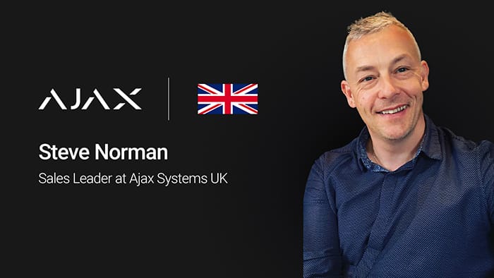 Nuevo líder de ventas se une a Ajax Systems para fortalecer la presencia en el mercado británico