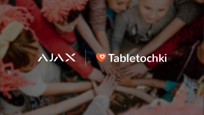 Компания Ajax Systems поддерживает движение GivingTuesday и передает 1 млн грн благотворительному фонду «Таблеточки»