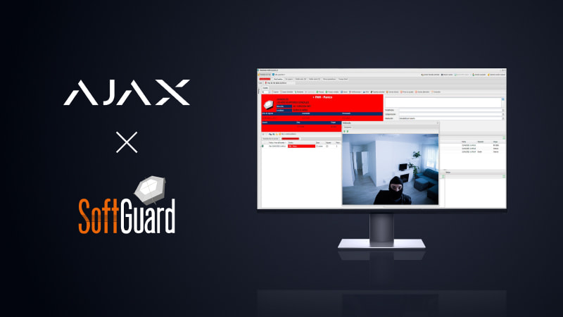 O Ajax é integrado com o software de monitorização SoftGuard