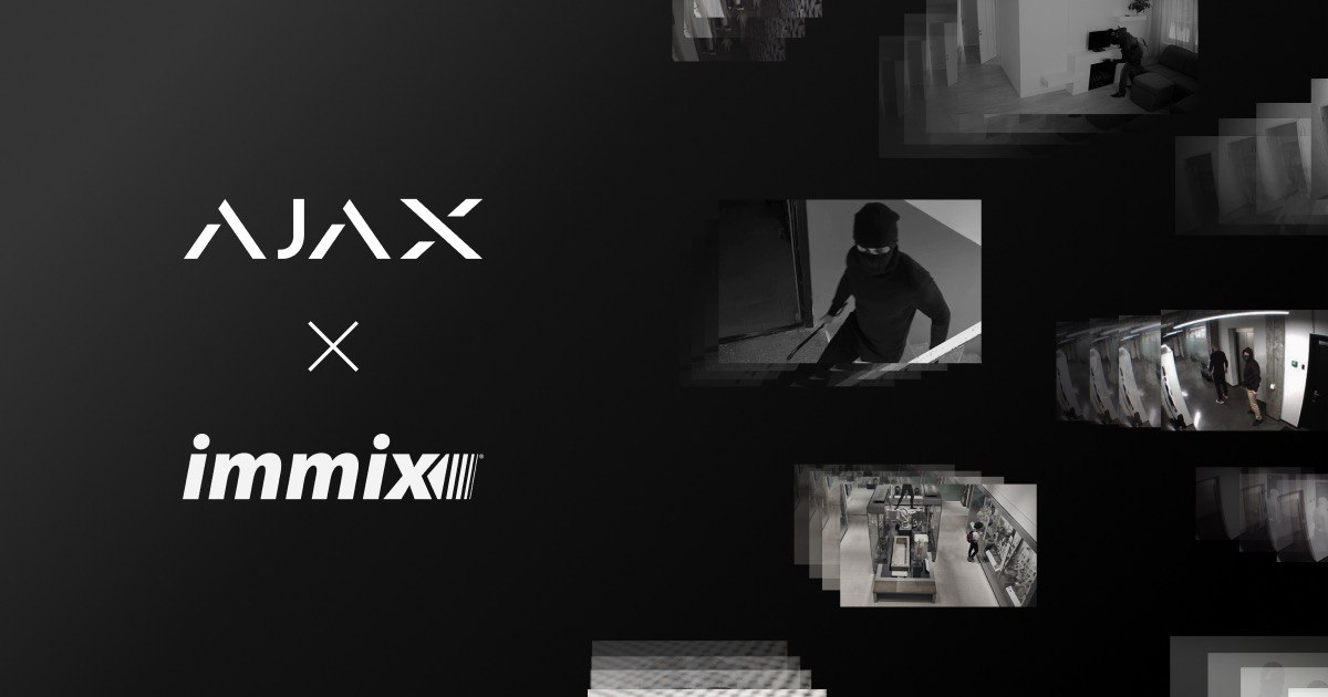 O Ajax encontra-se integrado com o software de monitorização Immix