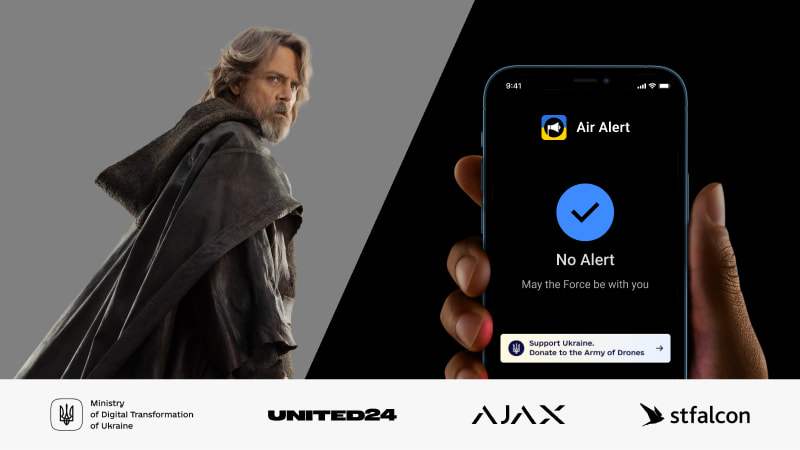 Aggiornamento Jedi dell'app Air Alert