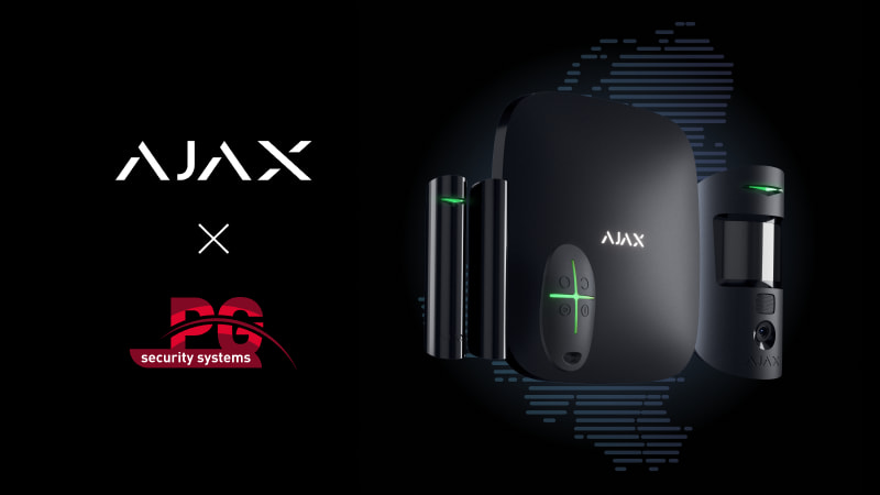 Ajax Systems gaat in de Benelux samenwerken met PG Security Systems
