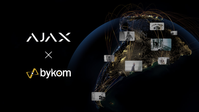 Ajax is integrated with Bykom monitoring software