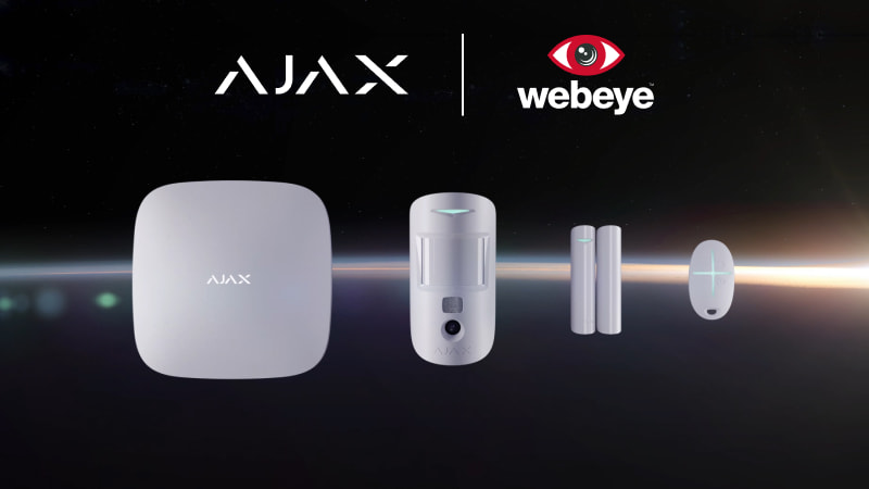 Ajax Systems unites efforts with Webeye, a new Ajax distributor in the UK region