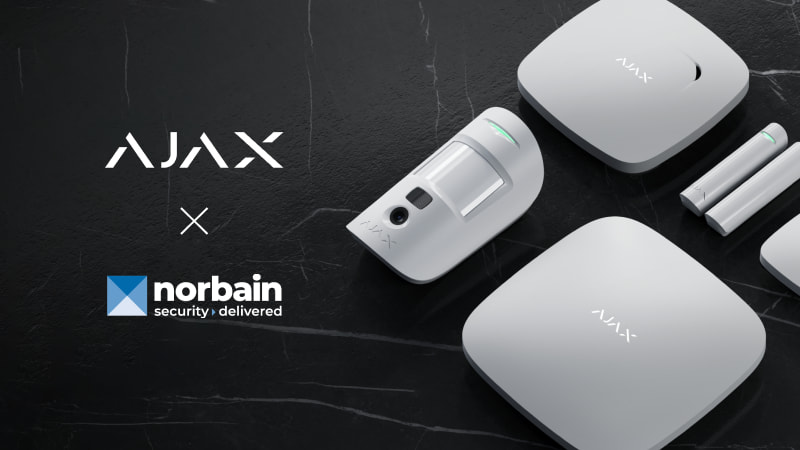 Ajax Systems expands product availability across the UK through Norbain