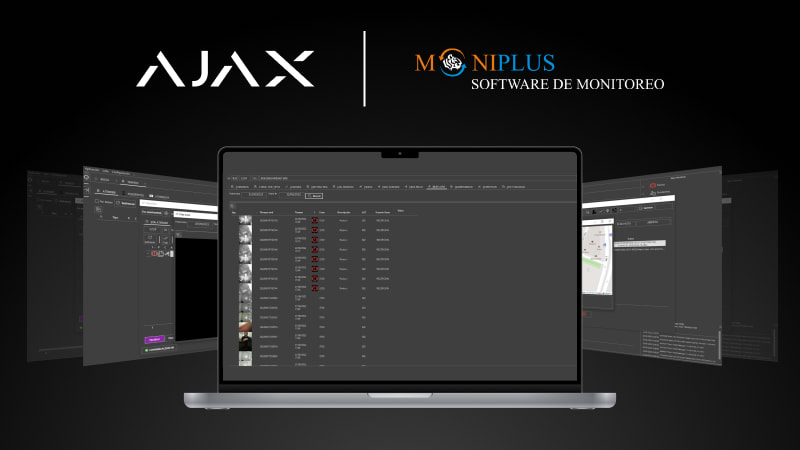 Ajax is integrated with the Moniplus monitoring software