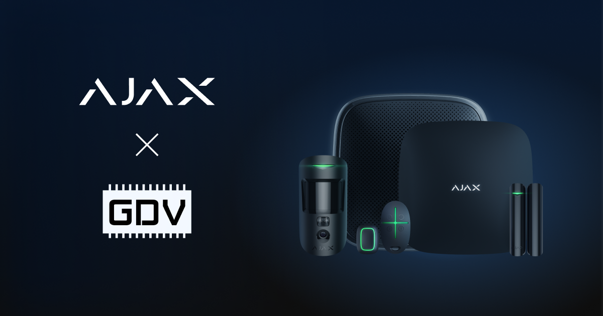 GDV devient le distributeur officiel d'Ajax Systems pour la France, ce qui améliore l'accessibilité pour les clients régionaux